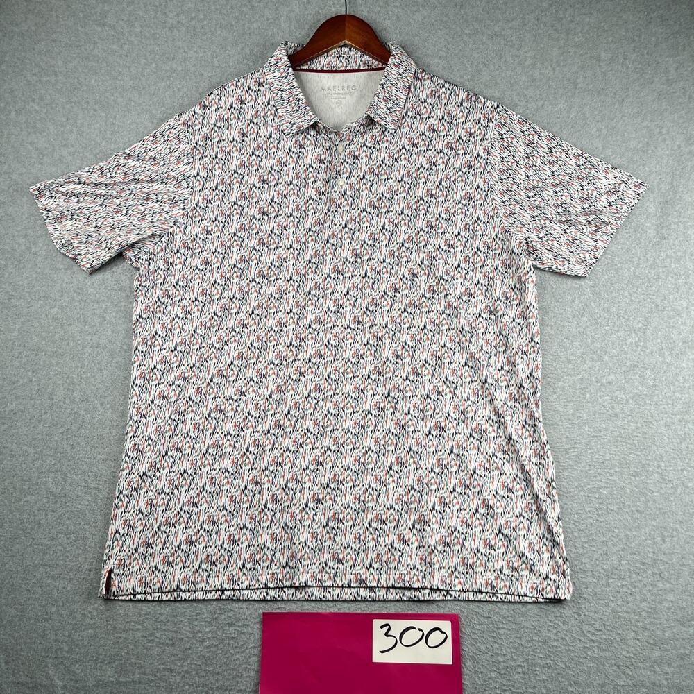Maelreg Performance Polo Shirt Mens XL Colorful Stretch Golf Caual